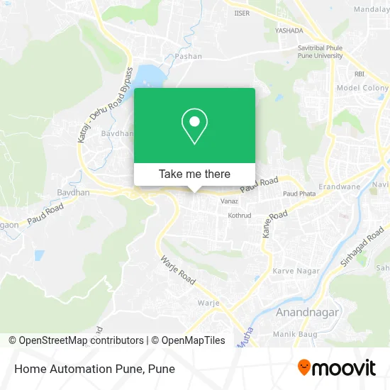 Home Automation Pune map