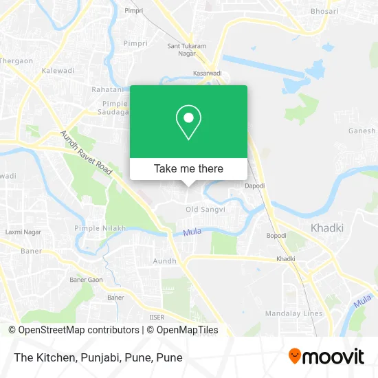 The Kitchen, Punjabi, Pune map