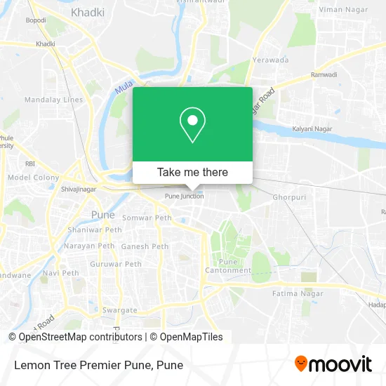 Lemon Tree Premier Pune map