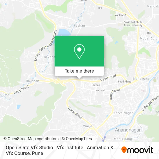 Open Slate Vfx Studio | Vfx Institute | Animation & Vfx Course map