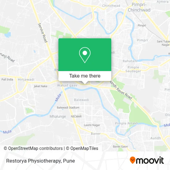 Restorya Physiotherapy map
