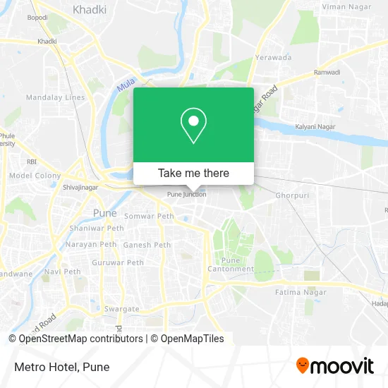 Metro Hotel map