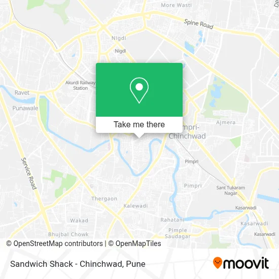 Sandwich Shack - Chinchwad map