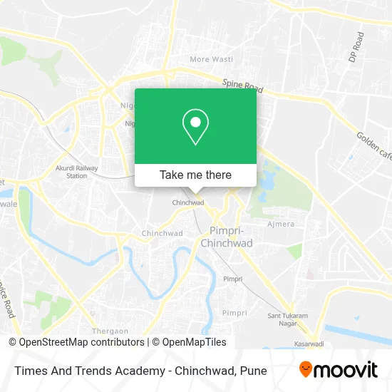 Times And Trends Academy - Chinchwad map