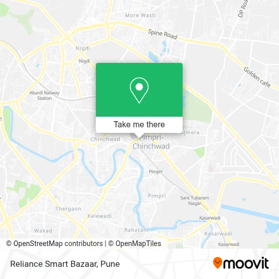 Reliance Smart Bazaar map