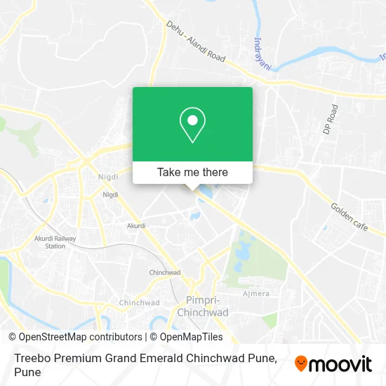 Treebo Premium Grand Emerald Chinchwad Pune map