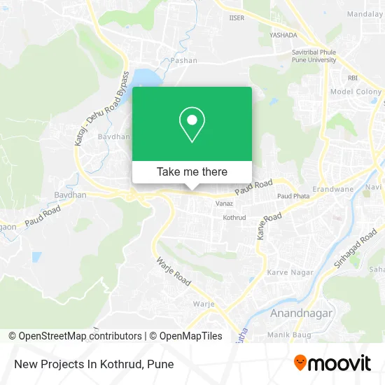 New Projects In Kothrud map