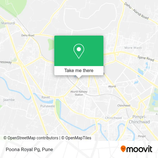 Poona Royal Pg map