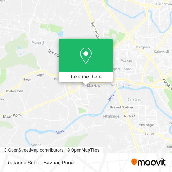 Reliance Smart Bazaar map