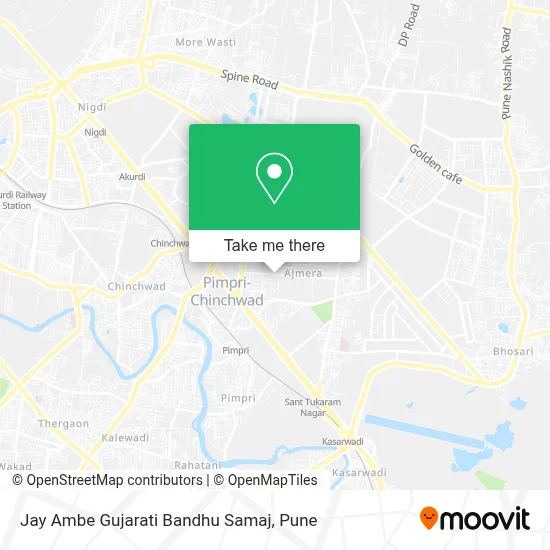 Jay Ambe Gujarati Bandhu Samaj map