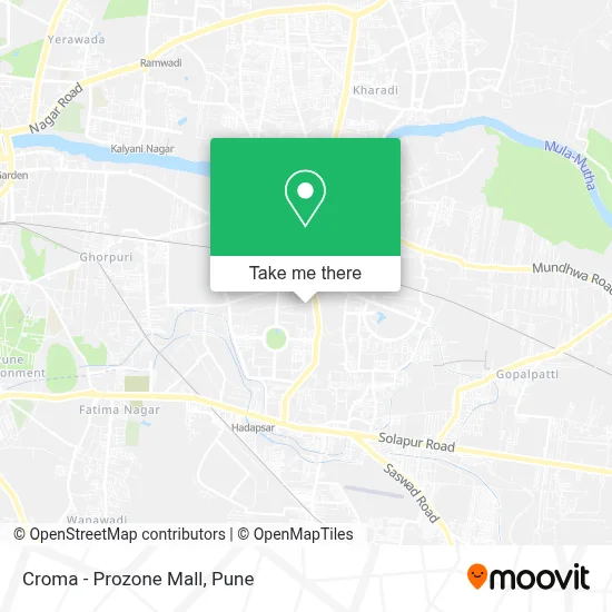 Croma - Prozone Mall map
