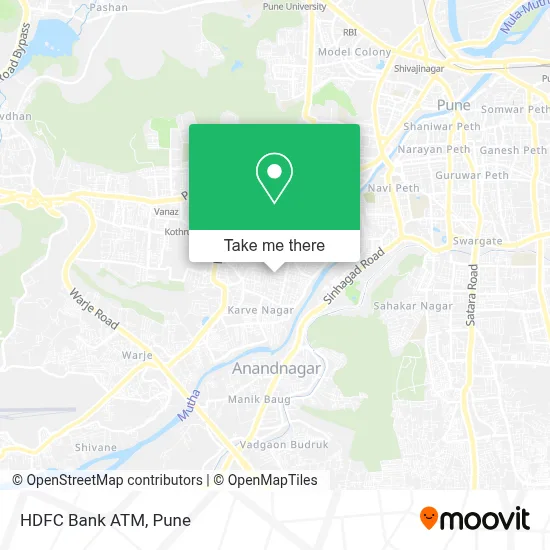 HDFC Bank Atm map