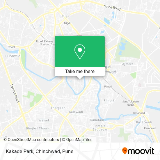 Kakade Park, Chinchwad map