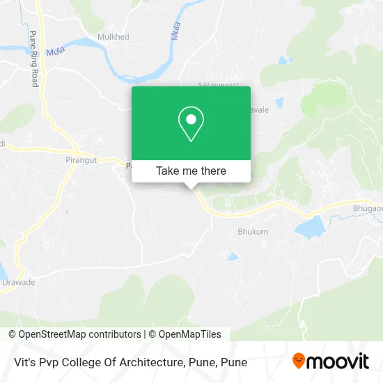 Vit's Pvp College Of Architecture, Pune map