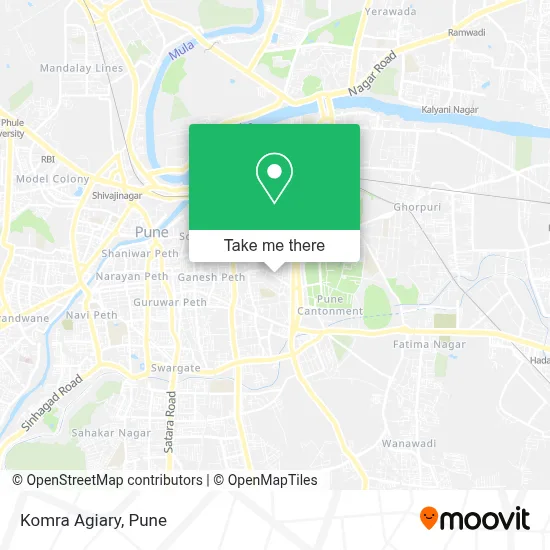 Komra Agiary map