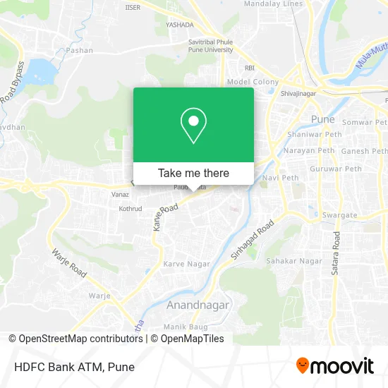 HDFC Bank Atm map
