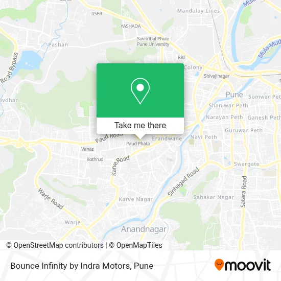 Bounce Infinity by Indra Motors map