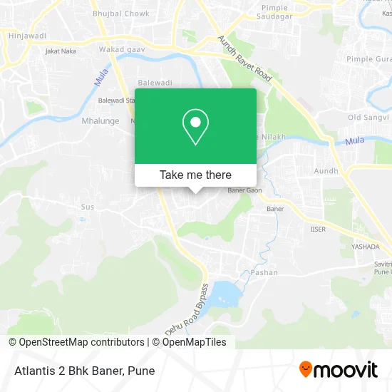 Atlantis 2 Bhk Baner map