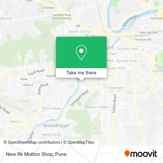 New Rk Mutton Shop map