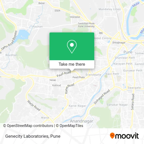 Genecity Laboratories map