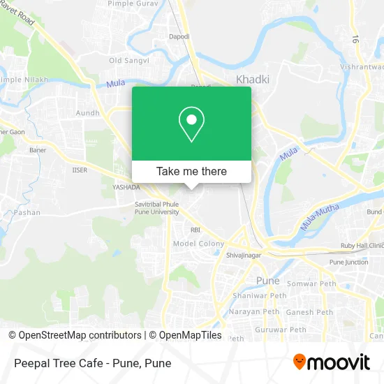 Peepal Tree Cafe - Pune map