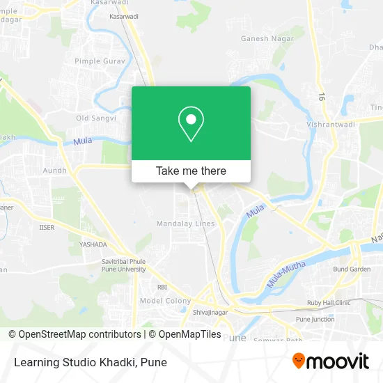 Learning Studio Khadki map