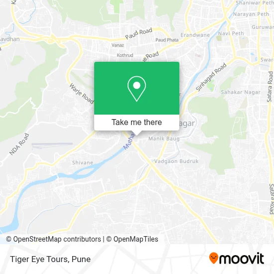 Tiger Eye Tours map