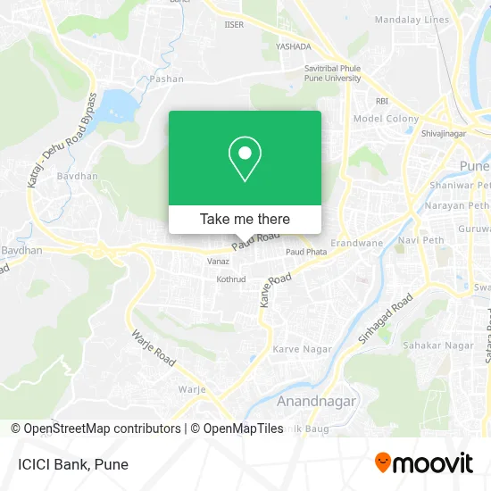 ICICI Bank map