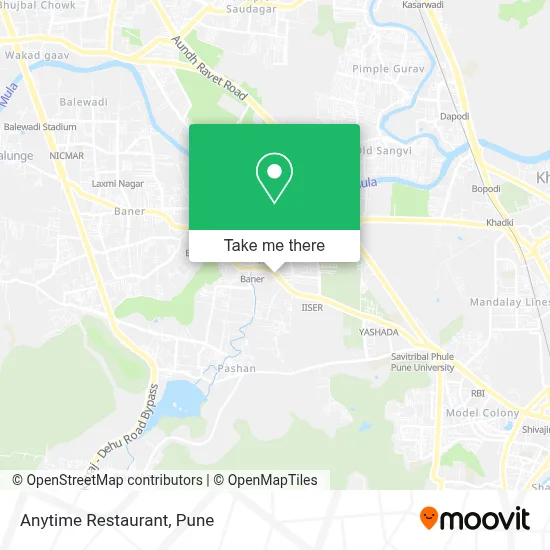 Anytime Restaurant map
