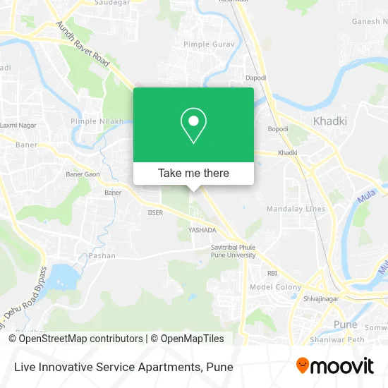 Live Innovative Service Apartments map