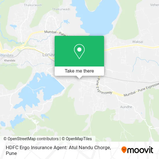 HDFC Ergo Insurance Agent: Atul Nandu Chorge map
