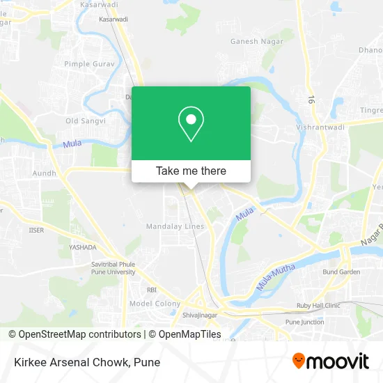 Kirkee Arsenal Chowk map