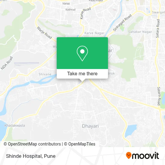 Shinde Hospital map