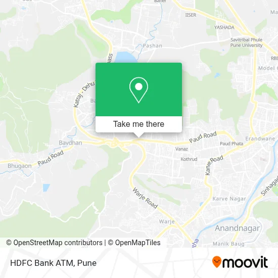 HDFC Bank Atm map