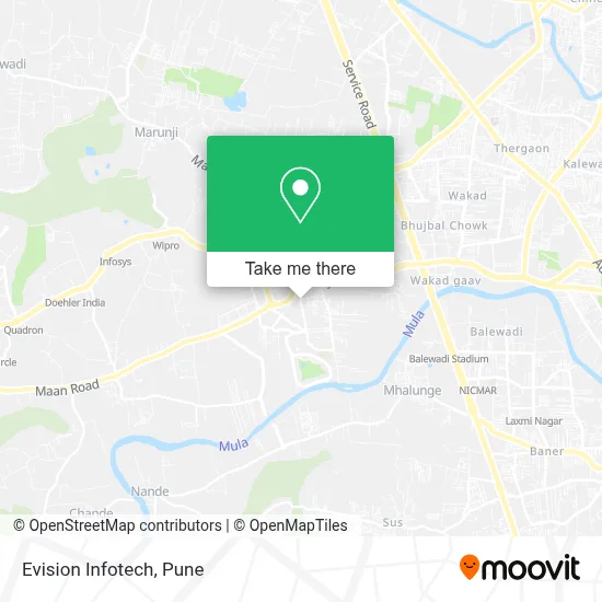 Evision Infotech map