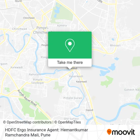 HDFC Ergo Insurance Agent: Hemantkumar Ramchandra Mali map