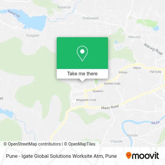 Pune - Igate Global Solutions Worksite Atm map