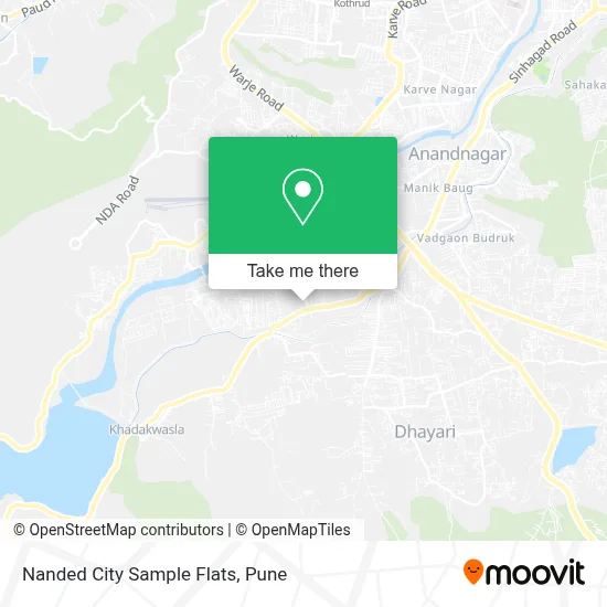 Nanded City Sample Flats map