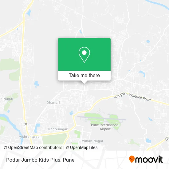 Podar Jumbo Kids Plus map