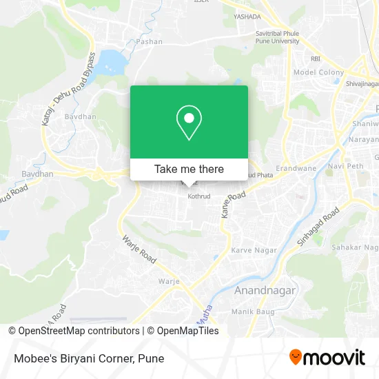 Mobee's Biryani Corner map