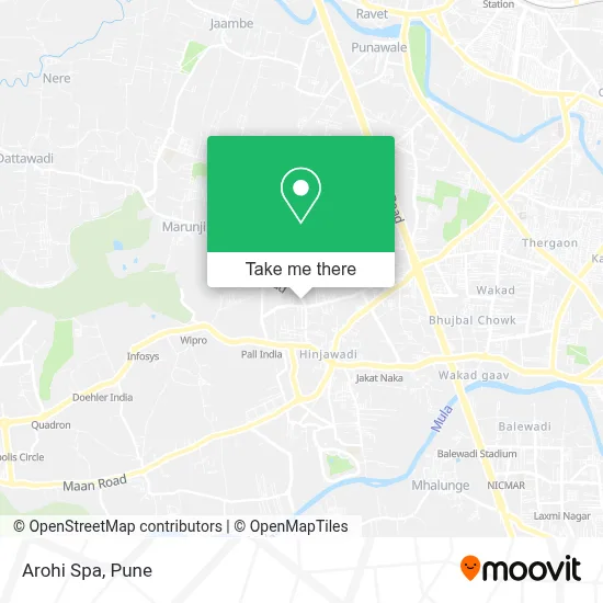 Arohi Spa map