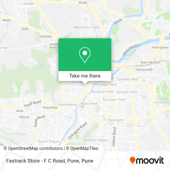 Fastrack Store - F C Road, Pune map