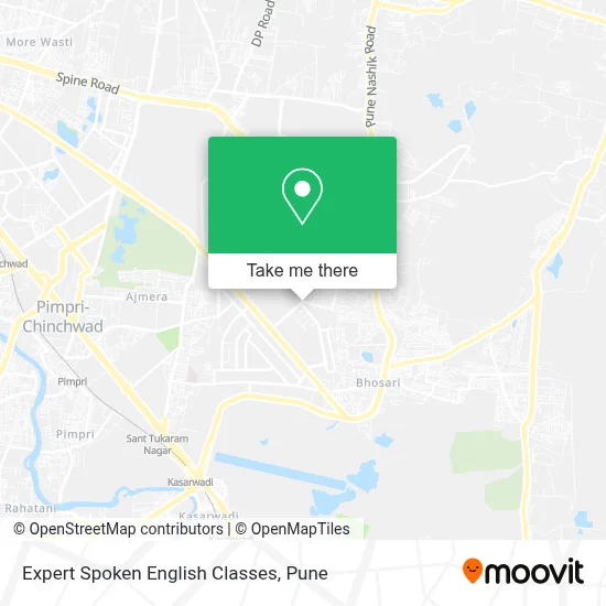 Expert Spoken English Classes map