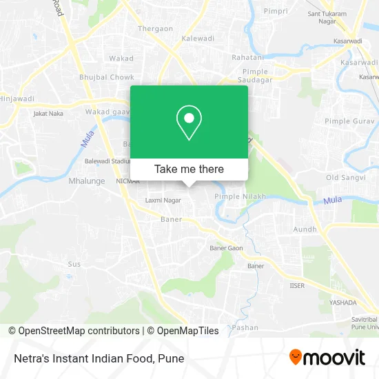 Netra's Instant Indian Food map