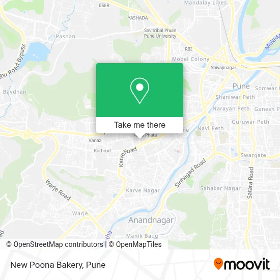 New Poona Bakery map