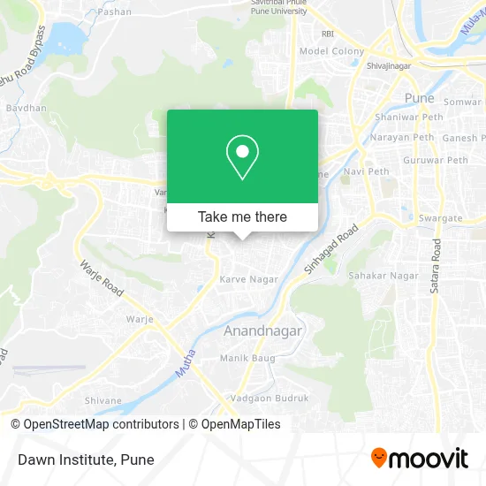Dawn Institute map