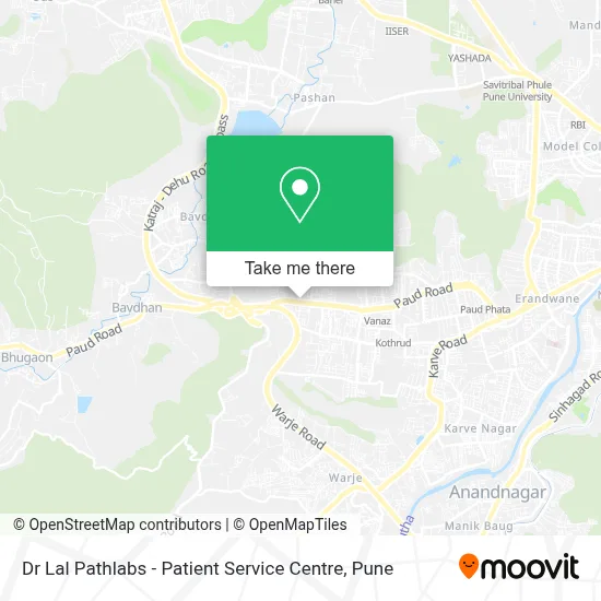 Dr Lal Pathlabs - Patient Service Centre map