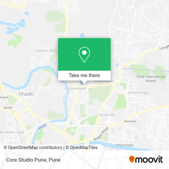 Core Studio Pune map