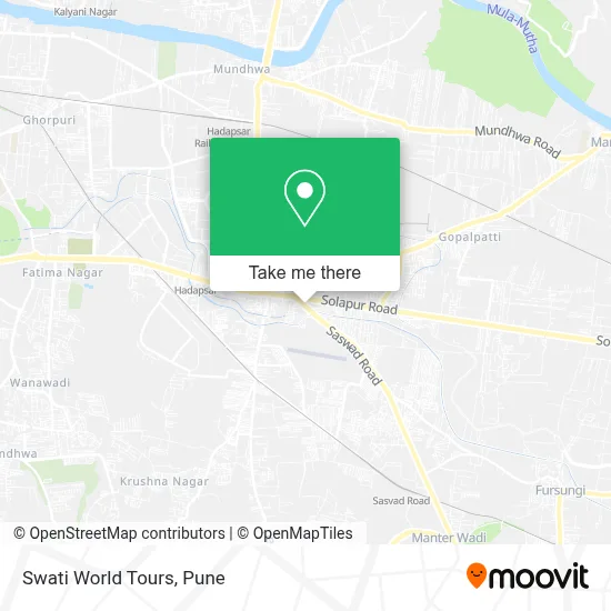Swati World Tours map