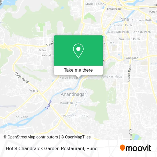 Hotel Chandralok Garden Restaurant map
